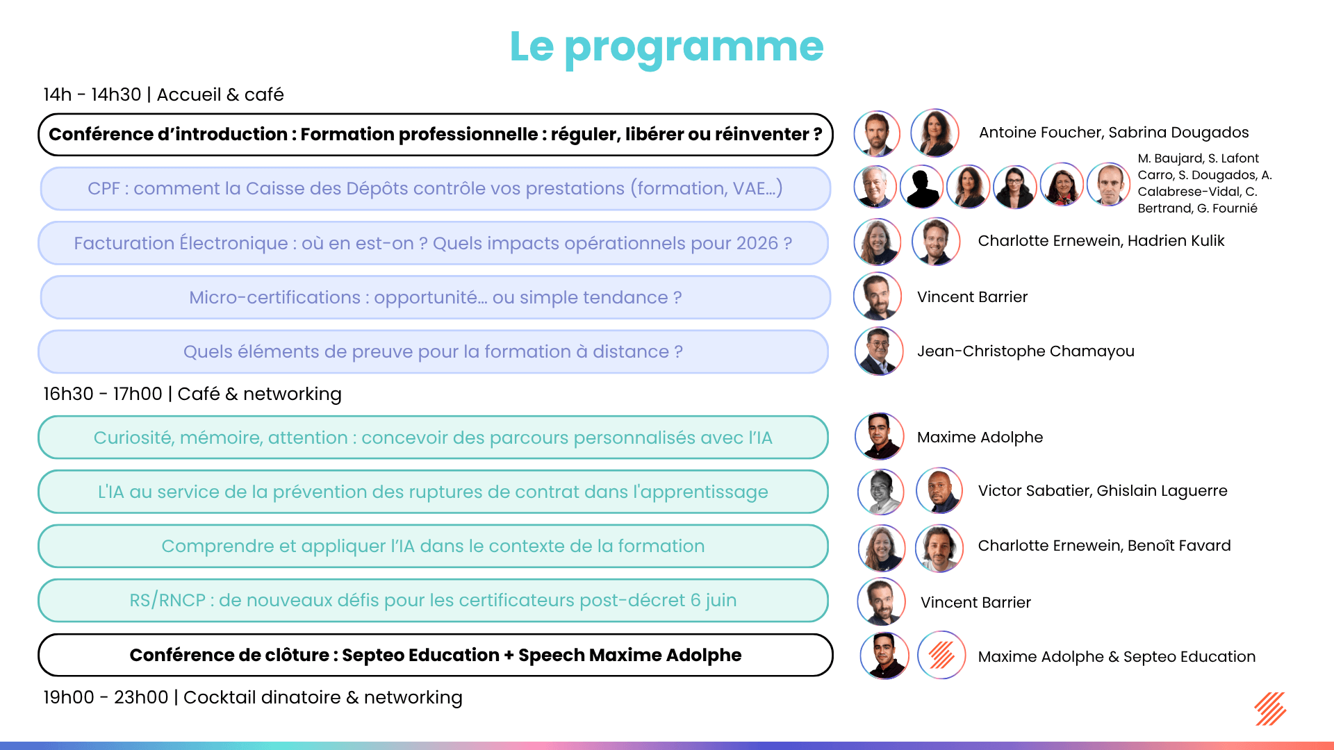 Programme Horizon by Septeo Education 2025 Programme Horizon by Septeo Education 2025